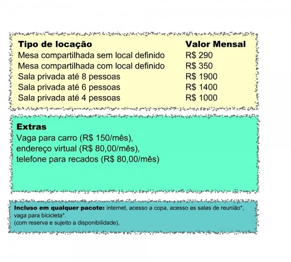 Tabela de Preços